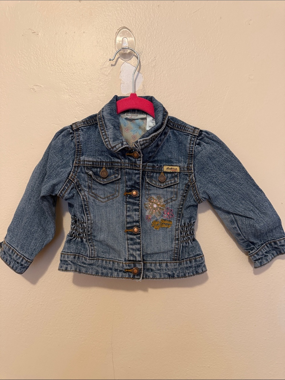 Girl's Light Blue Denim Embroidered Jean Jacket